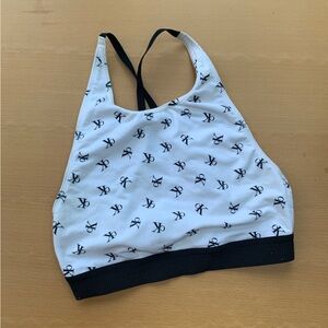 calvin klein high neck bralette crop top athleisure